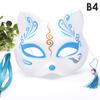 Anime Foxes Mask Japanese Cosplay Rave Hand-Painted Anime Demon Slayer Half Face