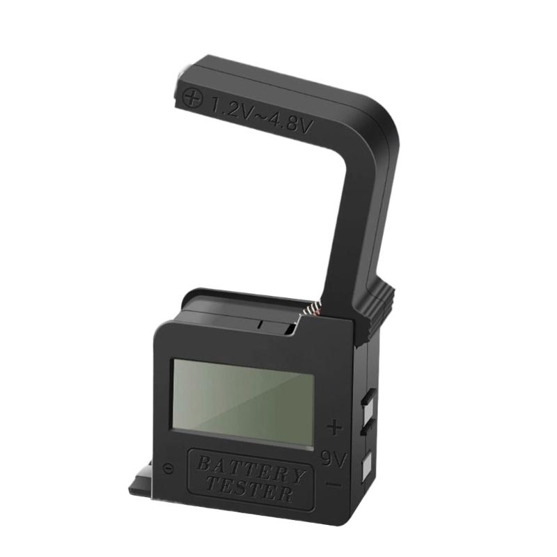 Цифровой тестер батареи Устройство проверки батареи Небольшое устройство проверки напряжения для батареи 9 В/1,5 В