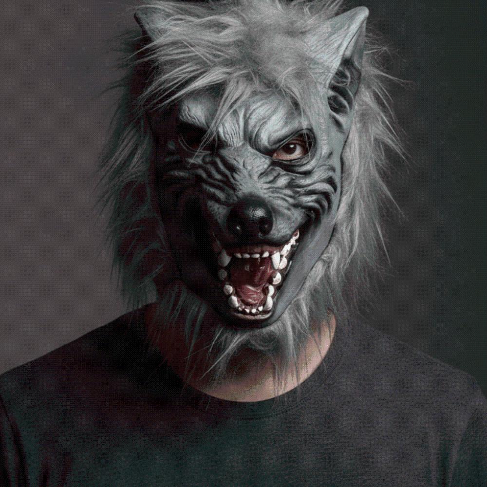 Realistic Werewolf Mask Latex Masquerade Headpiece Party Props Beast Cosplay Gear Pranksters