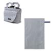 COLORFUL CANDY STYLE Diaper Pouch and Diaper Changing Pad Set (Drawstring Tote) (Basic Stripe/Navy) B8002000-BTR