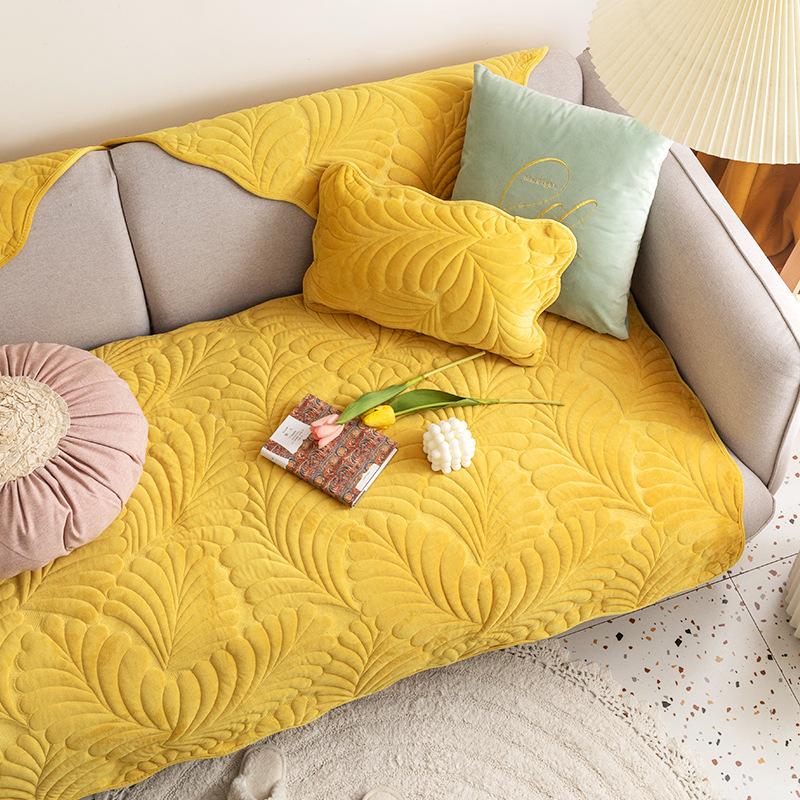 Подушка для дивана из фланели, простая подушка для сиденья, осенне-зимний плюшевый чехол для лица, тканевый чехол для дивана, подушка