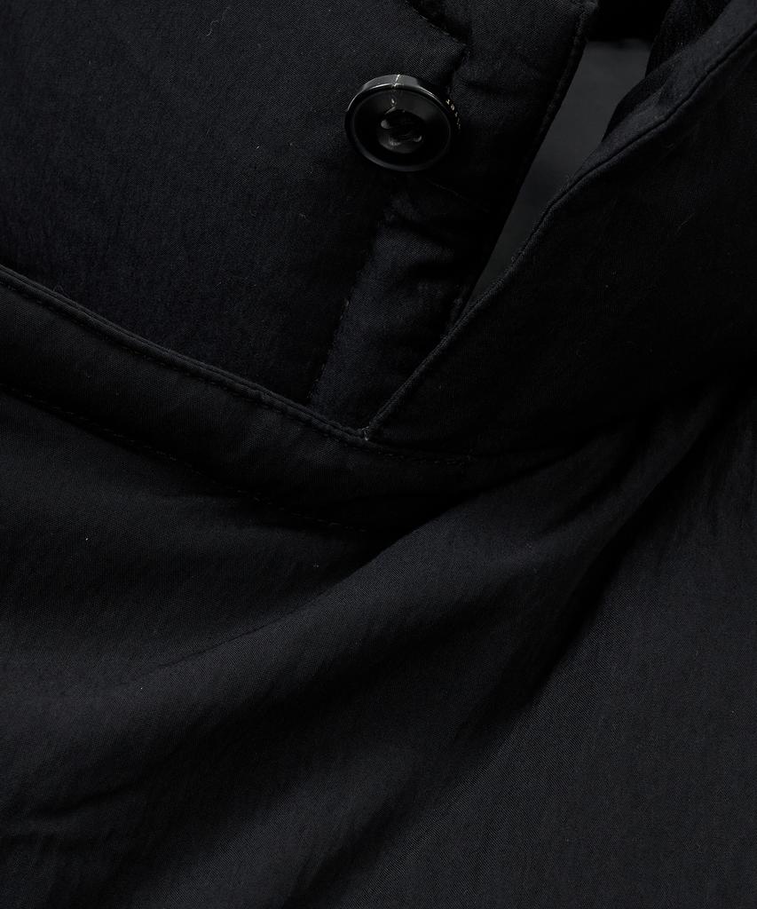 Noirer Padded Wrap Trench Coat (Black)