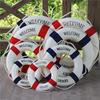 1Pc Welcome Aboard Nautical Life Lifebuoy Ring Boat Wall Hanging Home Decor