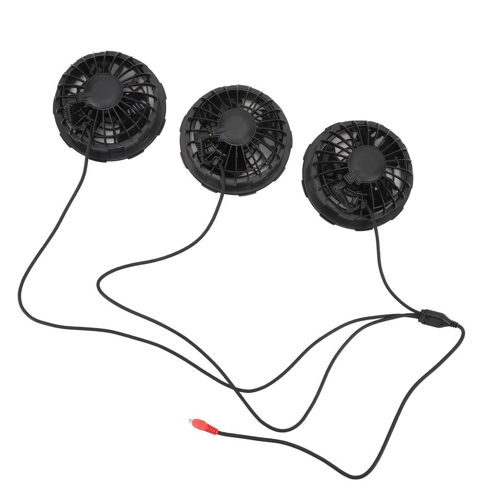 3PCS Cooling Vest Fans 7.4V DC Plastic 3 Speeds Lightweight Air Conditioned Clothes Fan with Copper Brushless Motor