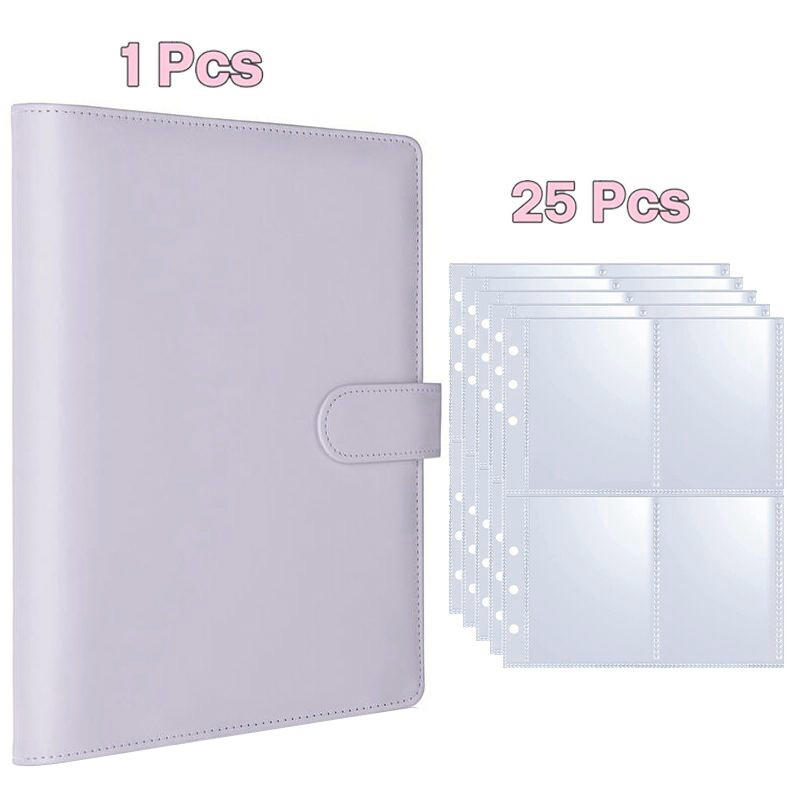 Kpop Photocard  Binder Photo Cards Collect Book Album PU Leather Notebook Photo Protector School Stationery