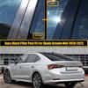 For Skoda Octavia Mk4 2020 2021 2022 2023 Car Pillar Posts Door Window Trim Cover Panel Stickers Auto Exterior Parts