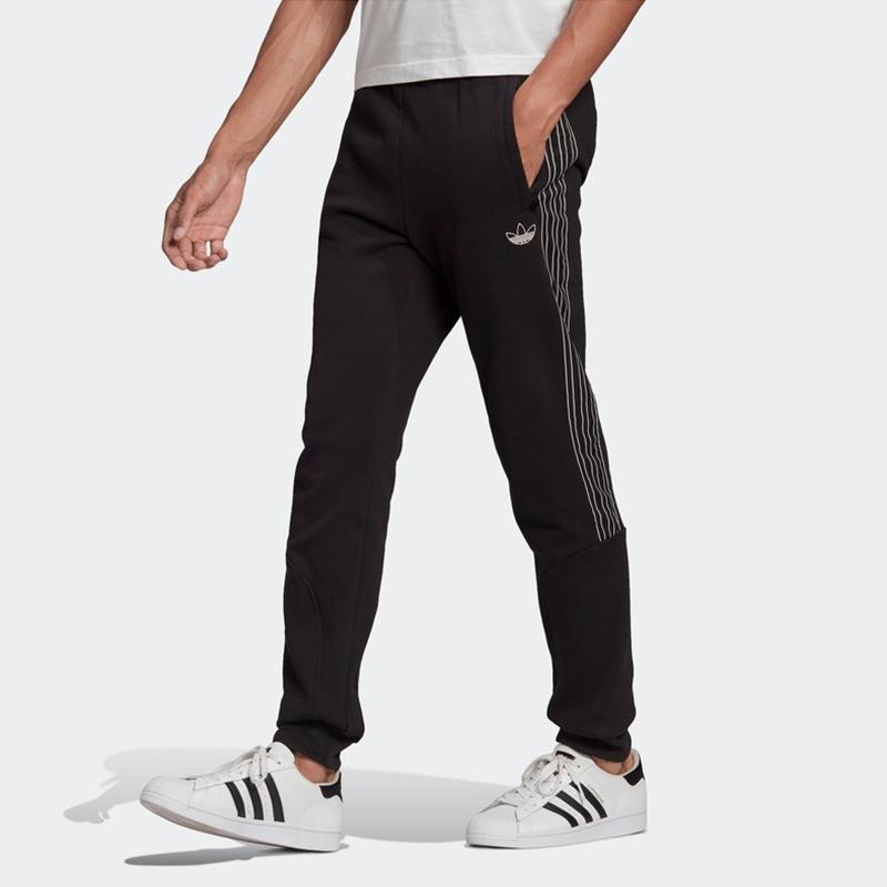 Adidas Originals 3 Stripes Knitted Sweatpants Men's Black GN2426