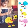 1 Set Marionette Toy Interactive Ostrich Puppet Plush Toy Funny Marionette Puppets String Doll for Kids