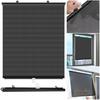 Car Curtains Universal Roller Blinds Suction Cup Blackout Sunshade Privacy Shades for Bedroom Kitchen Office Window Sun-shading Curtains