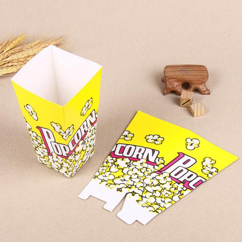 10 шт. полосатые бумажные коробки для попкорна, ведра, красные, белые полоски, сумки, контейнеры для закусок для детского душа, товары для дня рождения, вечеринки