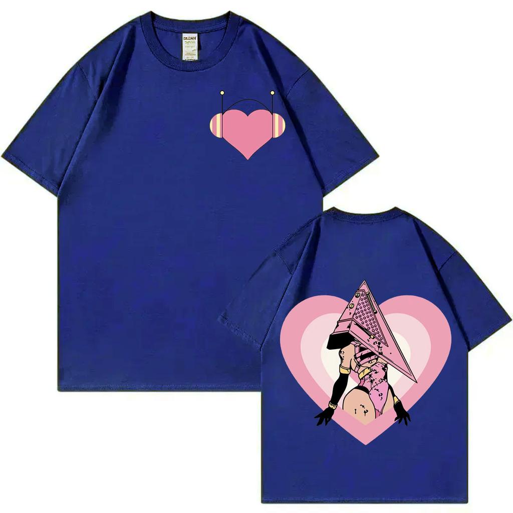 Game Silent Hill 3 Embroidered Princess Heart Graphic T Shirts Harajuku Y2k Short Sleeve Tshirt Unisex Fashion Casual Tshirts