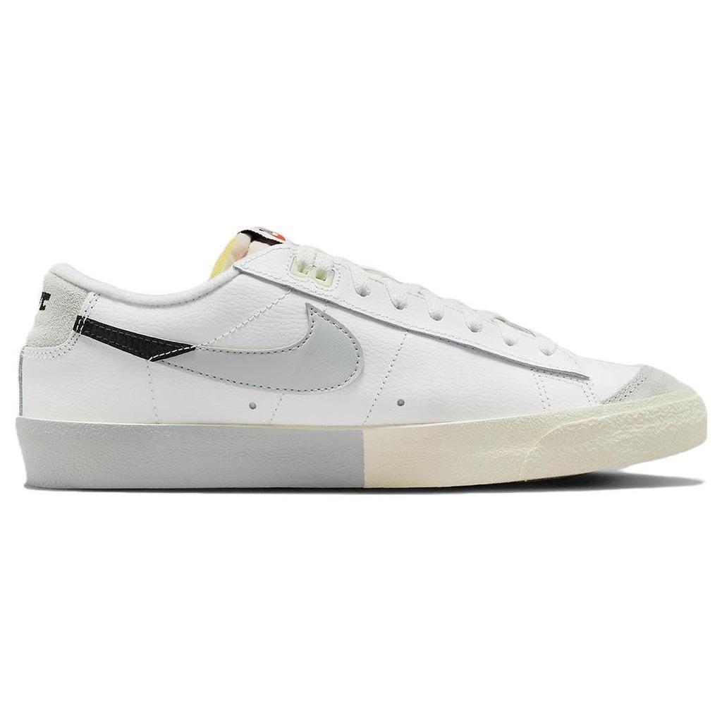 Nike Blazer Low 77 Split - Белые черные мужские кроссовки Summit-Белый Светло-Серебристый Стадион-Зеленый DZ2544-100