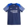 Paris Saint-Germain Training Warm-Up Short Sleeve Football Shirt Men Tops Navy-Blue HJ6574-411