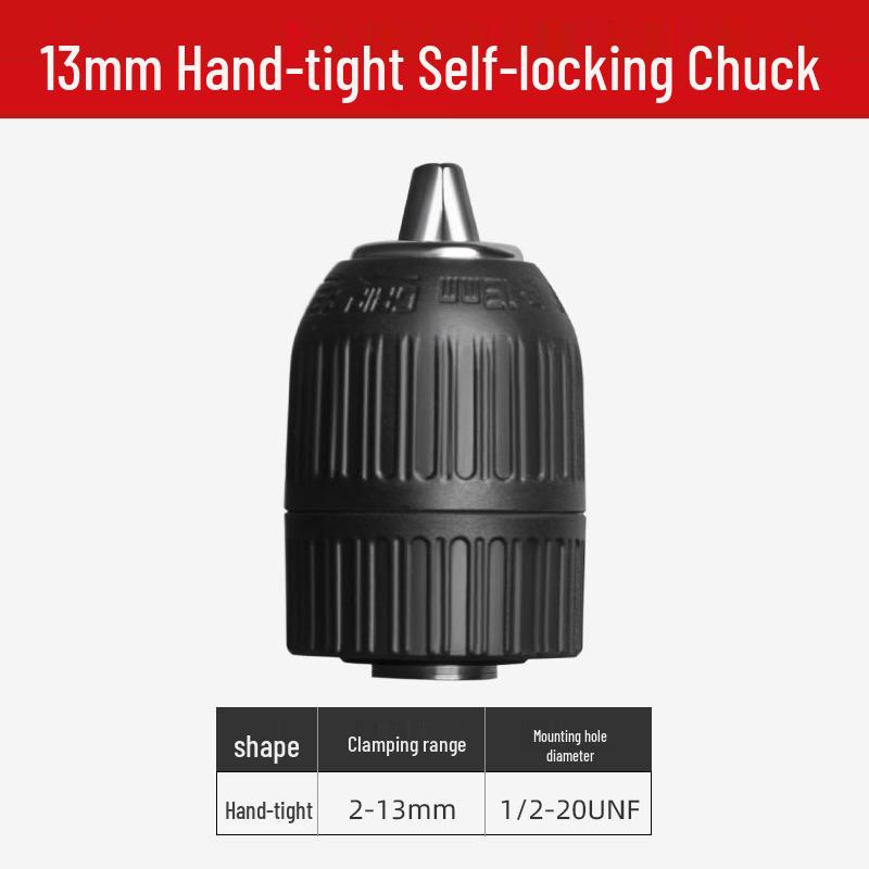 Self-Locking Electric Drill Chuck Adapter Kit - Ratchet Conversion, Lithium Compatible, Self-Tightening Accessories