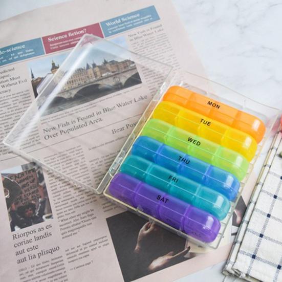 Еженедельный органайзер для таблеток 4 раза в день, 28 отделений, прочный, прозрачный, черный, для путешествий на 7 дней, контейнер для хранения таблеток и капсул