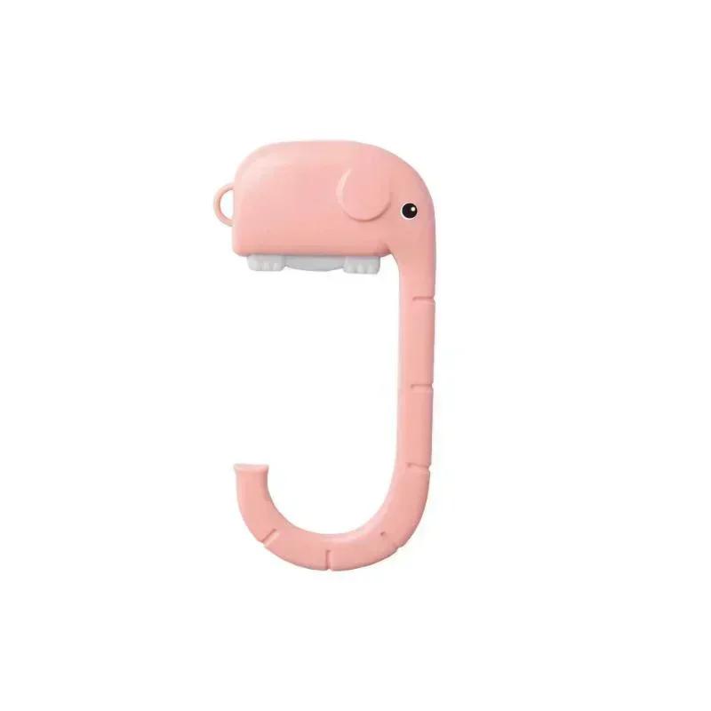 Portable Bag Hook Hanger Cute Elephant Table Hook Purse Handbag Travel Bag Organizer Holder Office Decor Plastic Desk Side Hook