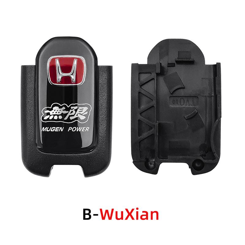 AYE1 1ocs Car Key Fob Pocket Cover Case For Honda Fit Jazz Civic CR-V HR-V Accord Jade Crider Odyssey Remote Protector Accessories