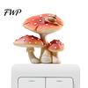 Hand Carved Resin Ornament 3D Flower Switch Sticker, Aesthetic Floral Light Decorative Wall Plate Nature Inspired Home Decor Cover, Self Adhesive Art