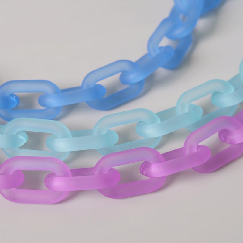 Новая модная женская сумка, аксессуар, съемные детали, сменная цепочка, милый матовый ремешок, женская акриловая цепочка на плечо с ручкой