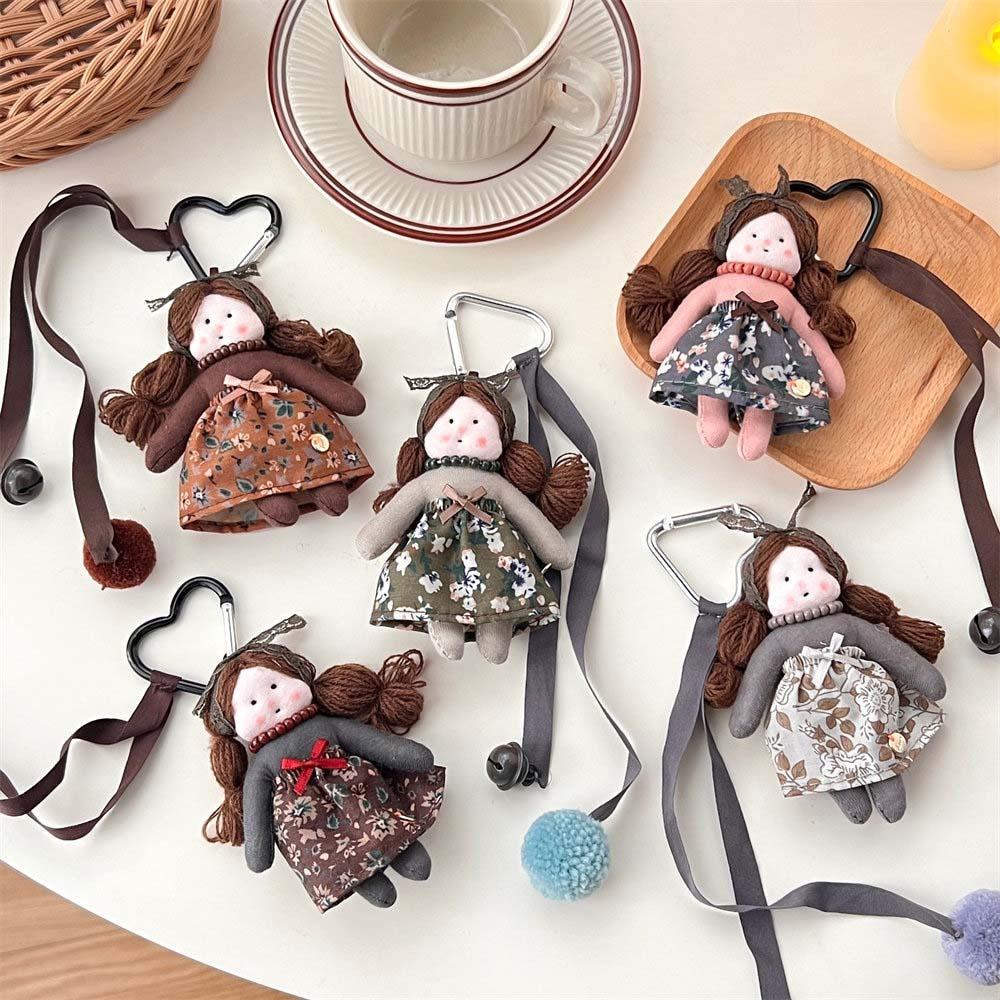 Кукла с двойной косой, кукла для девочек, плюшевый брелок, подвеска для сумки, мультяшная подвеска для сумки, пара/девочки