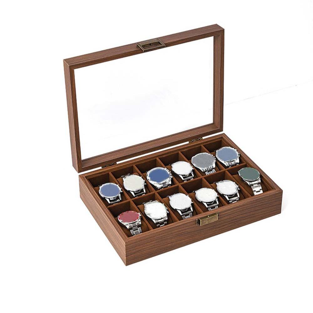 Walnut Wood Wooden Watch Box Soft Watch Pillow Watch Display Box Watch Storage Box  Gift Packaging