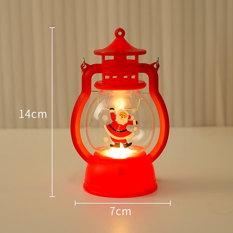Retro LED Kerosene Lamp Candle Light - Handheld Holiday Decoration and Creative Atmosphere Ornament.