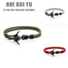 RUI RUI YU Airplane Anchor Bracelets Charm Rope 550 Paracord Bracelet Sport Hooks Jewelry