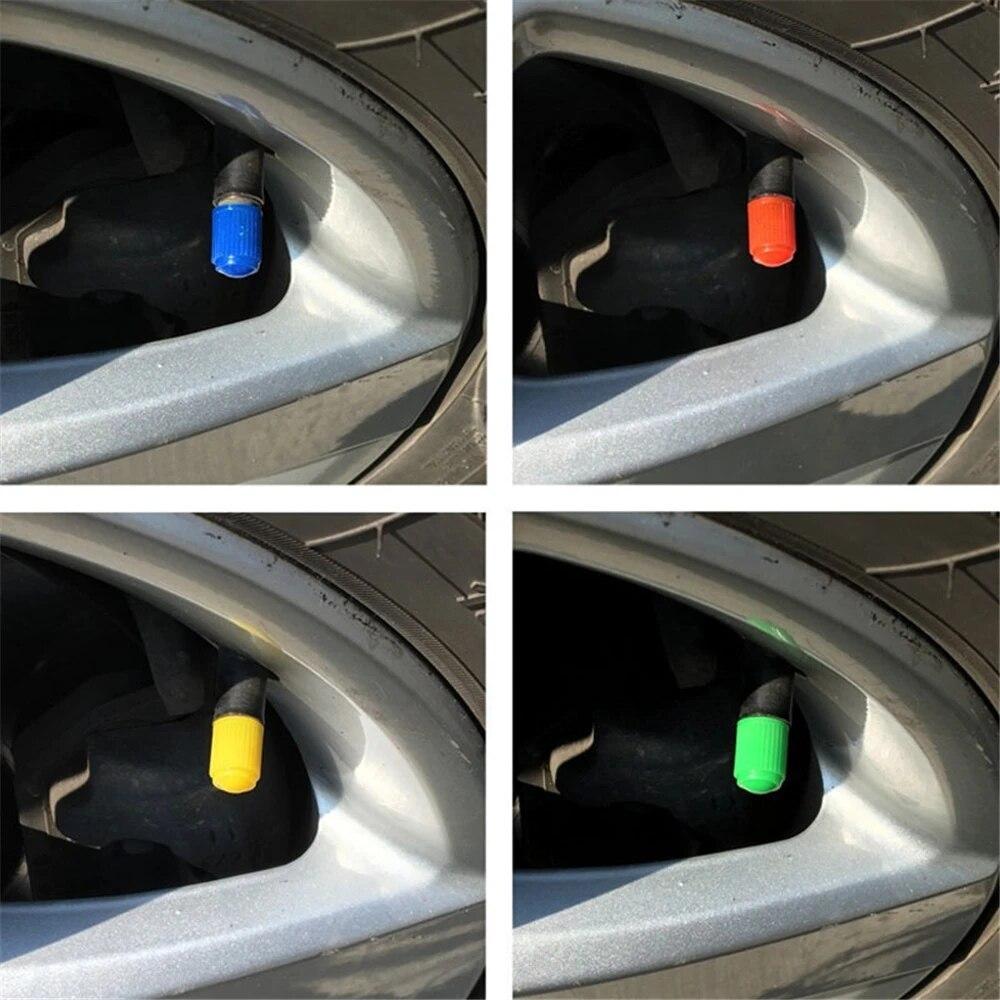 10/25/50/100 шт. колпачки для клапанов шин, пластиковые автомобильные стержни для шин, пылезащитные чехлы, универсальные колпачки для клапанов для автомобилей, мотоциклов, велосипедов, велосипедов