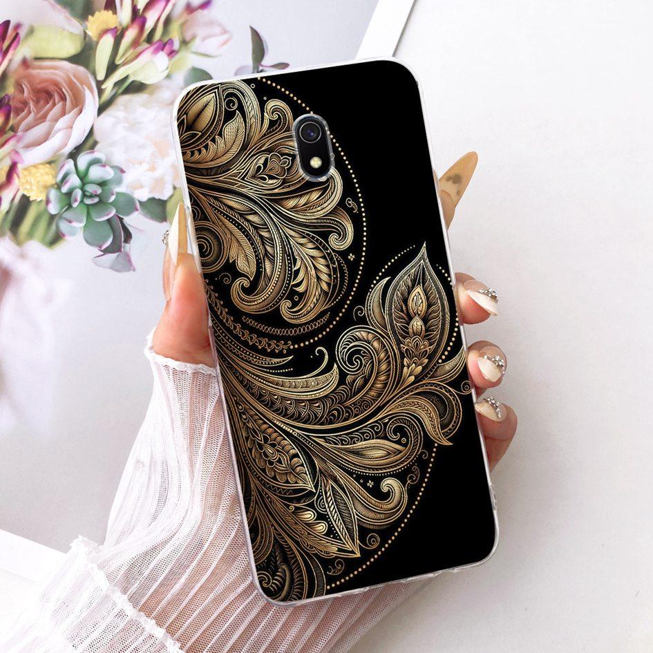 Case For Xiaomi Redmi 8A Cover Transparent Silicone Soft TPU Shockproof Bumper For Xiaomi Redmi 8 Funda Redmi8a Pro Flower Cases