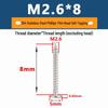 Yigu 304 Stainless Steel Phillips Thin Flat Head Self-Tapping Screw M2-M8, Countersunk Pointed Tail