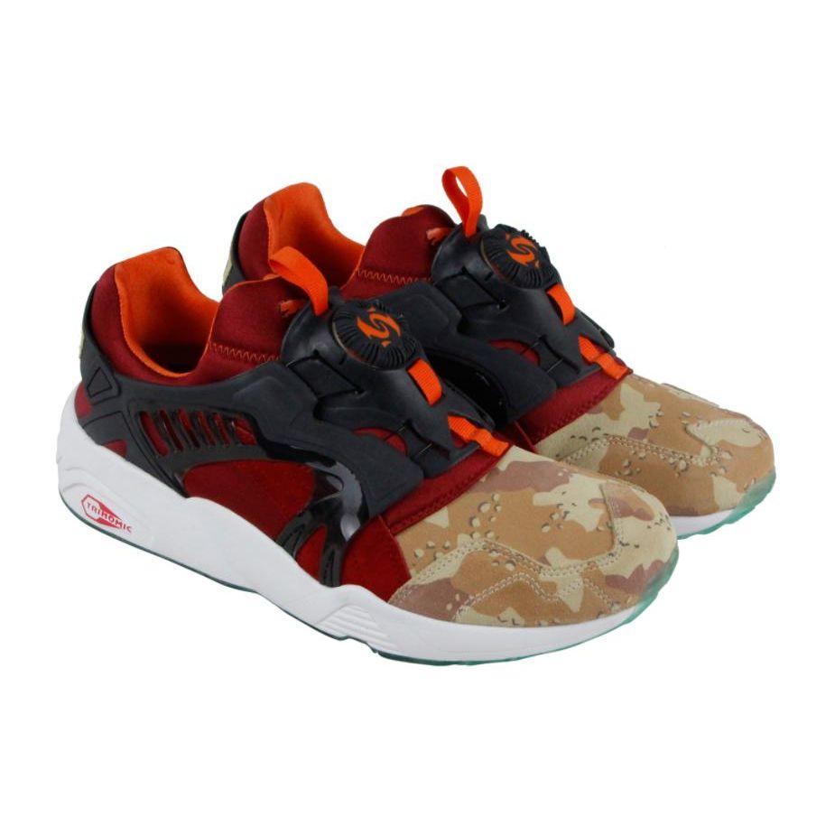 Titolo x Puma Atmos Disc Blaze Desert Dusk Мужские Кроссовки Синий Темно-Синий Красный 363063-01