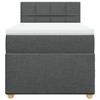 Maison Exclusive - Sommier à lattes de lit avec matelas Gris foncé 80x200 cm Tissu