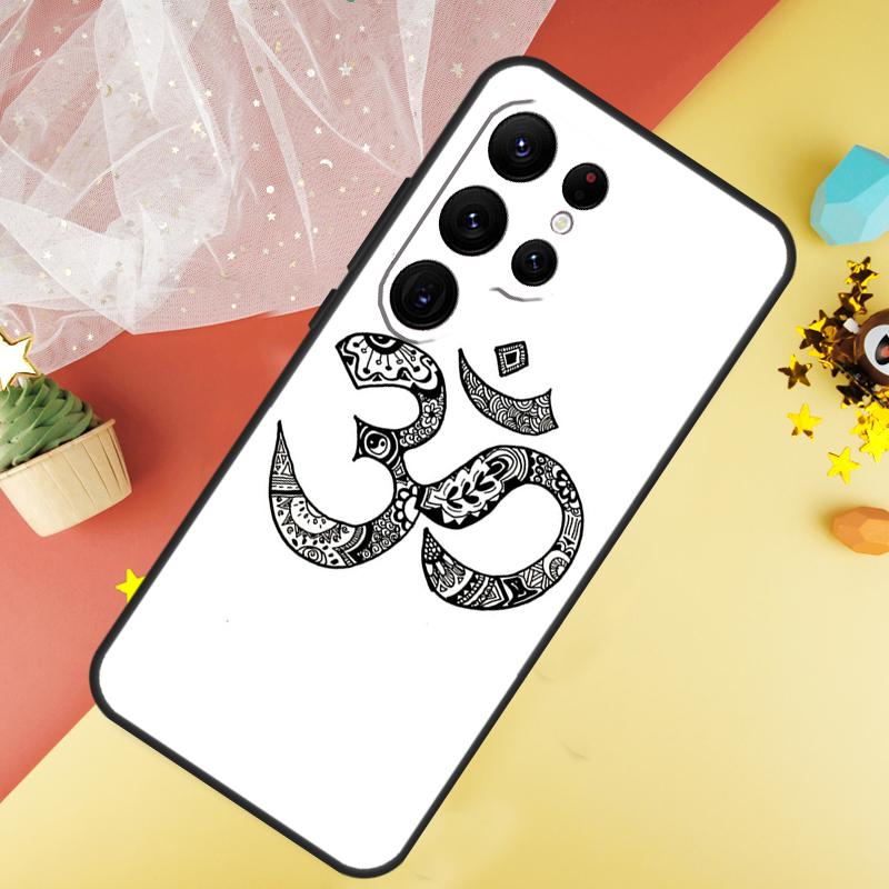 OM Yoga GOA Zen Symbol Phone Case For Samsung Galaxy S26 S25 Ultra S23 FE S21 S20 S22 S24 Ultra S10 Plus Cover Coque