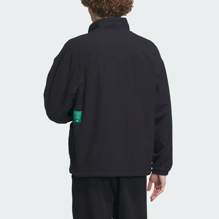 Adidas Двусторонняя куртка с длинным рукавом Мужская верхняя одежда черная IT3965