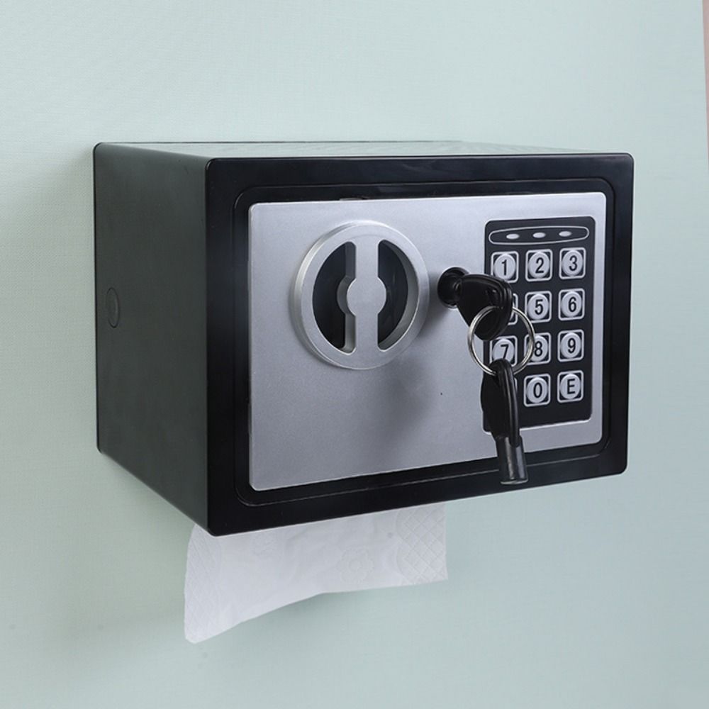 Safe Box Shape Creative Tissue Box Wall Mounted Desktop Napkin Container Facial Tissue Case Office