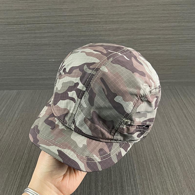 New Summer Fashion Camouflage Plaid Baseball Cap Couple Style Quick Dry Uv Protection Sun Baseball Cap For Men Women