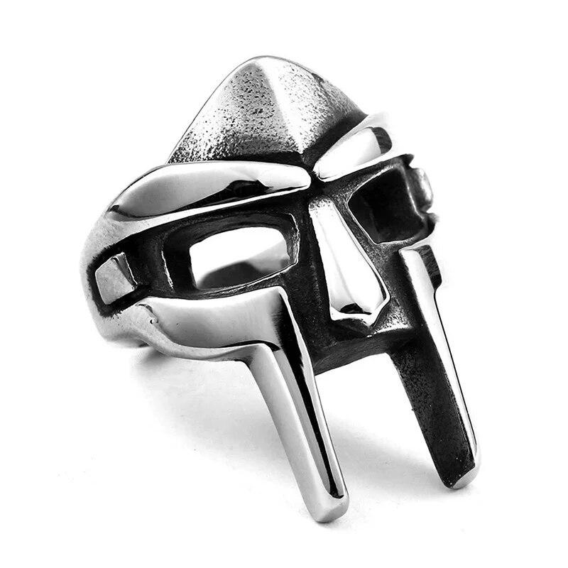 Гот Хип-Хоп MF DOOM Маска Кольца Для Мужчин Гладиатор Панк Стиль Египетский Фараон Мужское Кольцо Классические Ретро Ювелирные Изделия Аксессуары Для Вечеринок