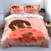 "Puppy hugs donut dreams." Bedding sets Duvet covers Pillowcases(1* Duvet Cover 2* Pillowcases without duvet insert)
