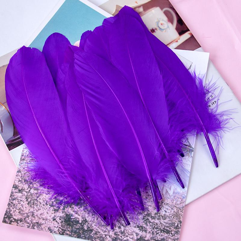 15-20cm Natural Goose Feather Multicolor Plumas for Handicraft Dream Catcher Swan Feather for Home Party  Jewelry Decoration