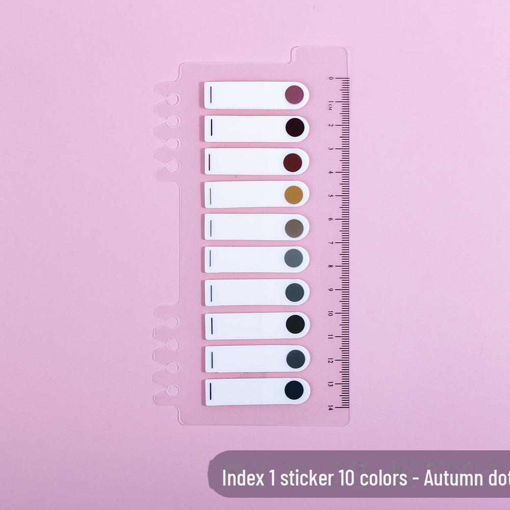 Прозрачные наклейки Morandi PET Index - Серия Vanilla Autumn, самоклеящиеся заметки и маркеры для записей