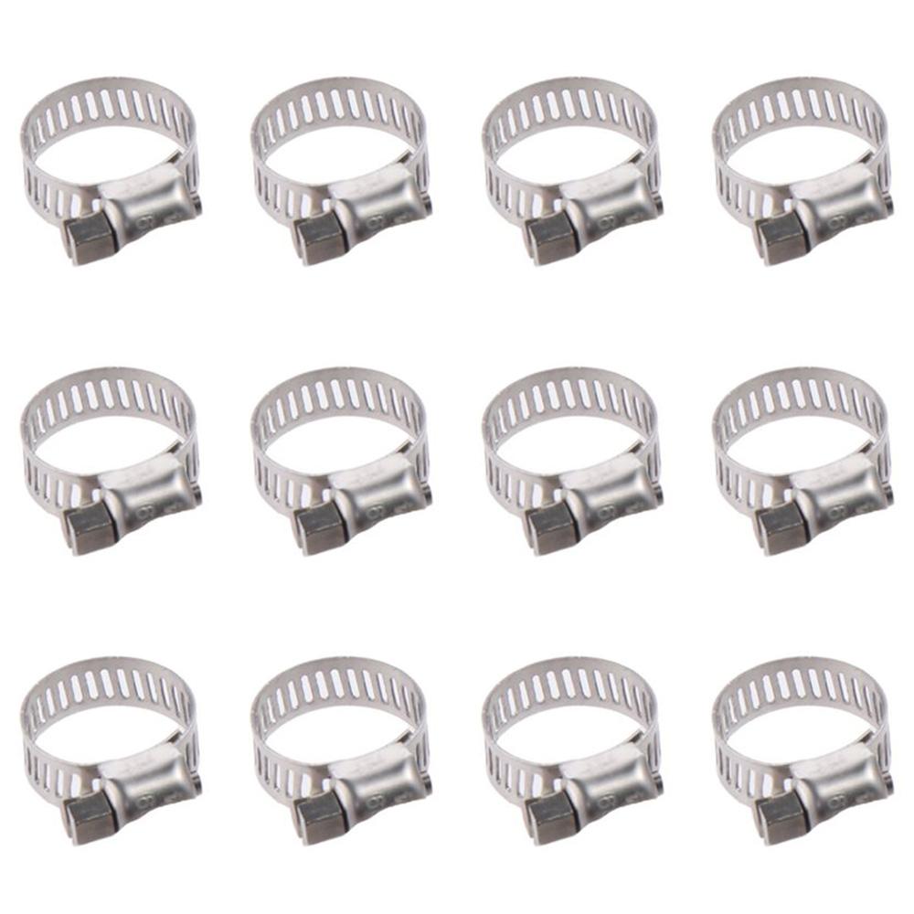 12 шт. 13-19 мм диапазон 3/4 дюйма хомуты для шланга из нержавеющей стали червячный привод комплект механическое применение
