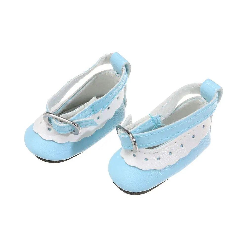 Кукольная обувь из искусственной кожи длиной 5 см. Мини-кеды в масштабе 1/6 длиной 5 см. Яркие кожаные туфли. Туфли для куклы BJD.