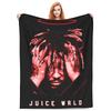 Juice Music Wrld Покойся с миром Коралловый флис Плюшевые пледы Покрывала для дивана Путешествия Ультрамягкое одеяло для спальни