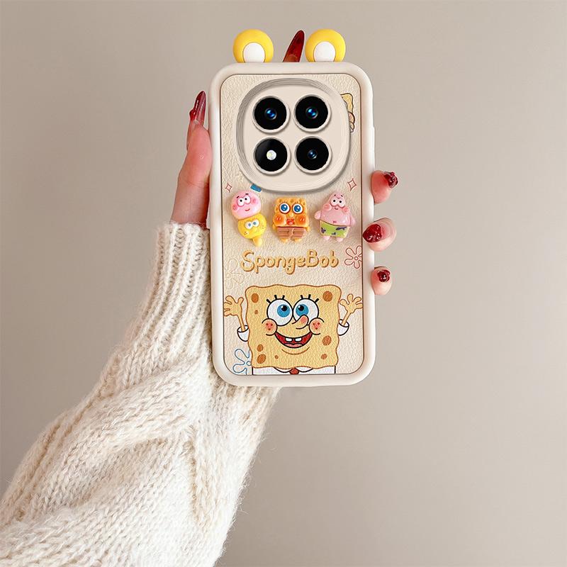 KEYSION Милый чехол с 3D-мультяшным рисунком для Redmi Note 14 Pro 5G 14 Pro+ с браслетом, силиконовый противоударный чехол для телефона Xiaomi POCO X7