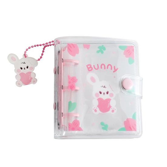 Photocard Holder Practical Portable 20 Pockets Photocard Binder Loose Leaf Cartoon Mini Photo Album Photo Card Holder Birthday Gift