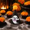 Halloween Pet Accessories Pointed Hat, Cute Ghost Witch Pumpkin Cat Pom-pom Hat for Cats And Small Dogs Holiday Party Accessory Lightweight