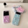 Новый складной чехол Zflip6 для Samsung Zflod5 Flip Цветной капельный клей W24flip Бант