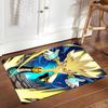 Sonic The Hedgehog Lightning Print Decoration,Carpet,Living Room,Bedroom, Non-slip,Square rug