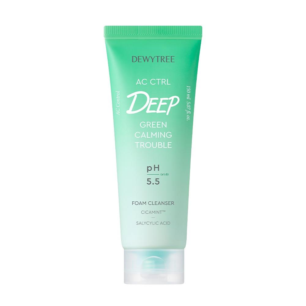Dewytree AC Control Deep Green Calming Cleansing Foam 150ml Gentle Pore Care