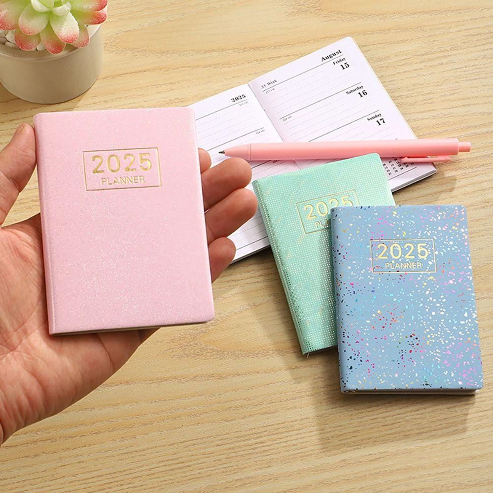Laser 2025 Planner Notebook Mini Daily Weekly Monthly Planner Notebook  School Office